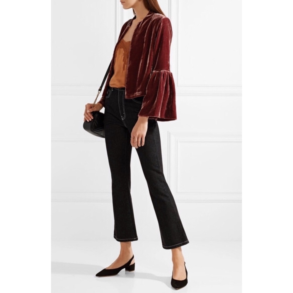 ✖️SOLD✖️Ulla Johnson Mara Velvet Jacket in Puce - Picture 5 of 7